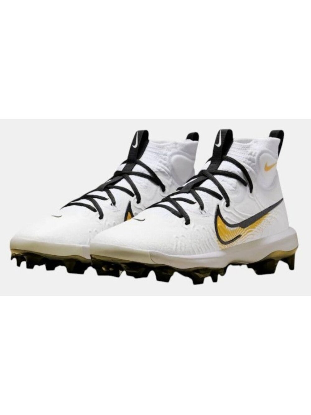 Nike Alpha Huarache NXT TPU White Black Baseball Cleats FZ8650-119 Men's 10 NEW - Picture 4 of 12